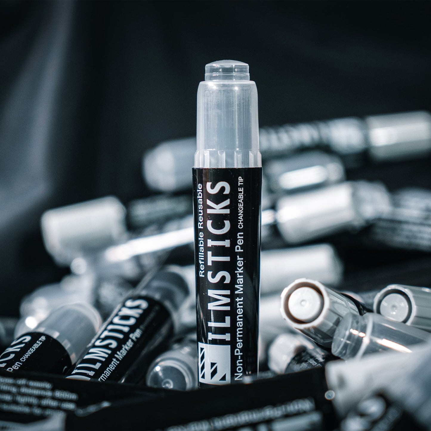 Filmsticks Reusable Non-Permanent Acrylic Board – Black Marker Pen