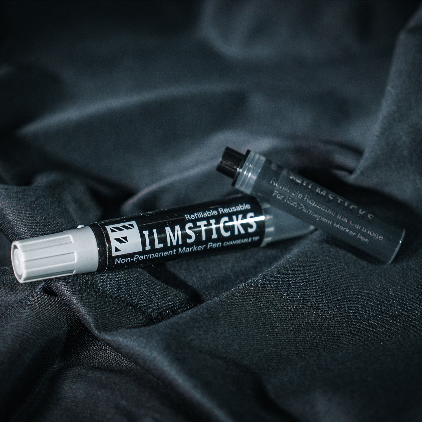 Filmsticks Reusable Non-Permanent Acrylic Board Black Marker Pen Kit