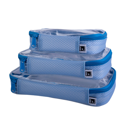 Filmsticks Set of Small, Medium and Large Thermoplastic Polyurethane (TPU) Transparent Cases – Blue