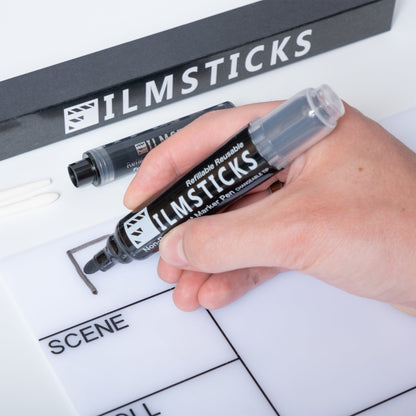 Filmsticks Reusable Non-Permanent Acrylic Board Black Marker Pen Kit