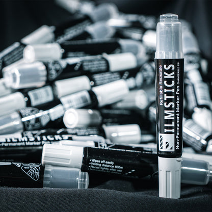 Filmsticks Reusable Non-Permanent Acrylic Board Black Marker Pen Kit