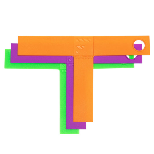 Recyclable Set of 3 Coloured T-Markers for actor and camera positions