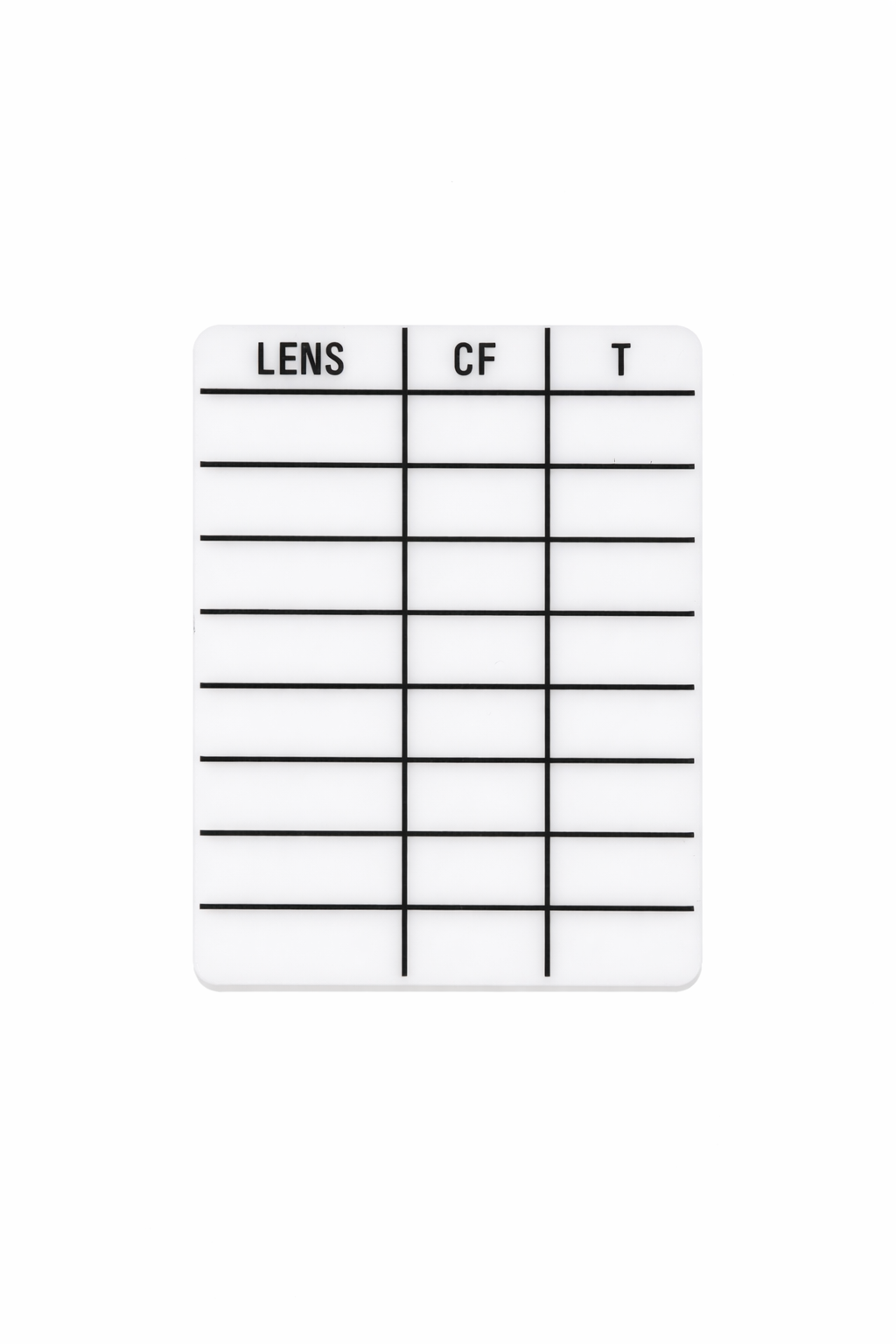 Lens table